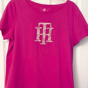 New Tommy Hilfiger hot pink shirt XL